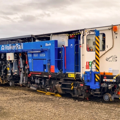 A Beaver tamper in a depot