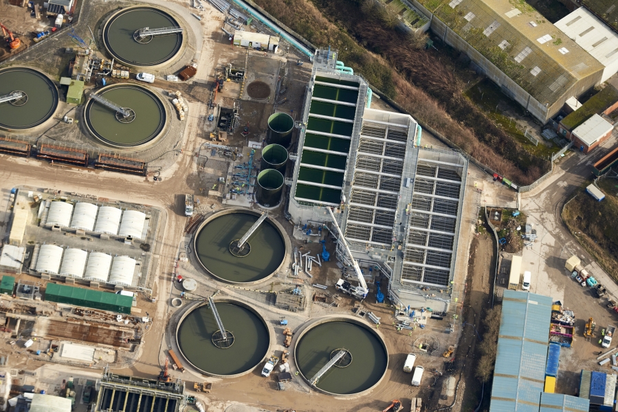 Morecambe Wastewater Treatment Works.